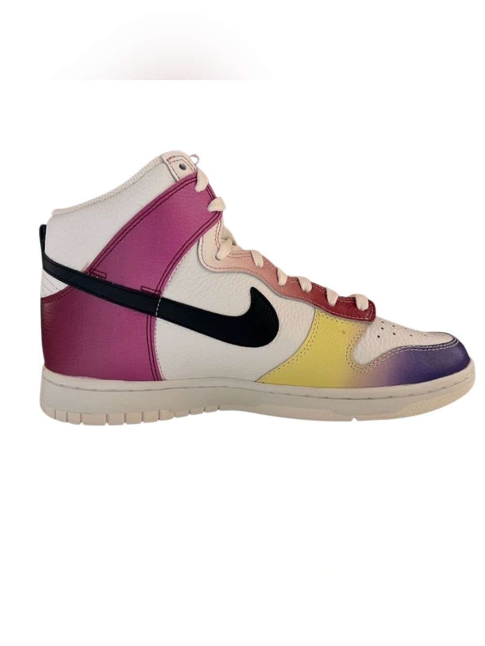 Women's Nike Dunk High in Multicolor Gradient size 9.5